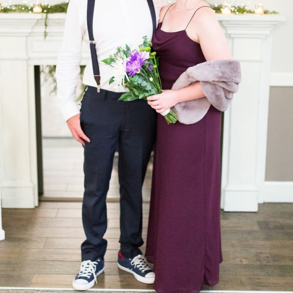 Grape Bridesmaid Dress